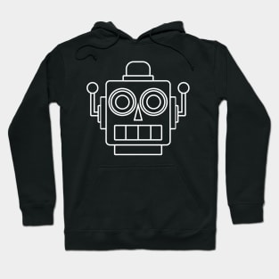 RPGBOT Robot Head Dark Mode Hoodie